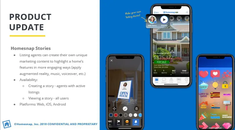 View the Homesnap Product updates