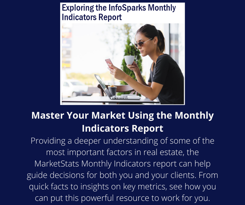 Master your Market using the Monthly Indicators report, learn how at link.