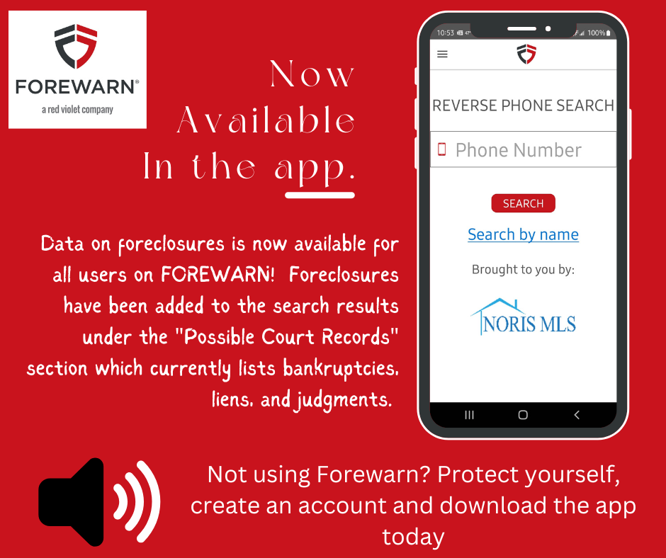 Reserve Phone number search is now available in the Forewarn realtor security app. Learn more.