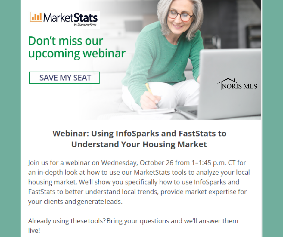 Register for MarketStats October 26 at 1pm CT