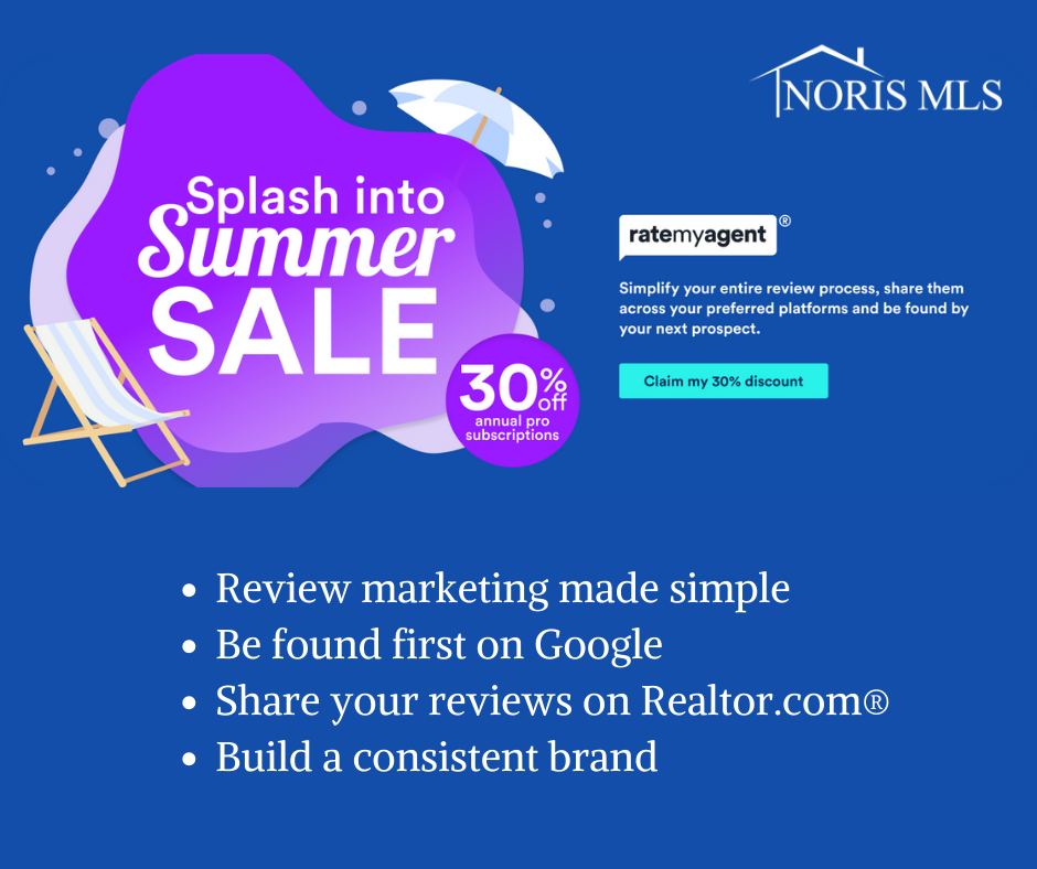 Rate My Agent Splash into Summer Sale, Simplify your entire review process, share them across your preferred platforms and be found by your next prospect.