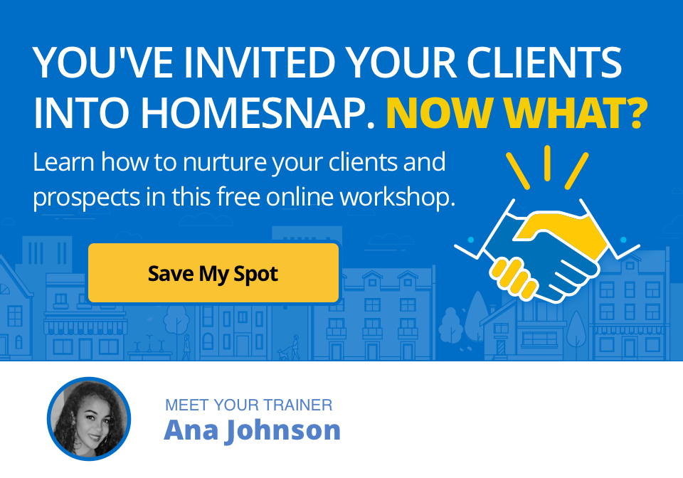 Reserve my Spot for the HomeSnap Training with Anna Johnson.