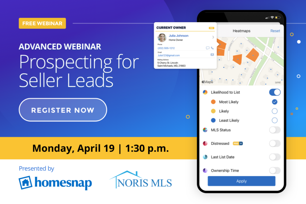 Register for the Prospecting Leads Webinar April 19 1:30pm