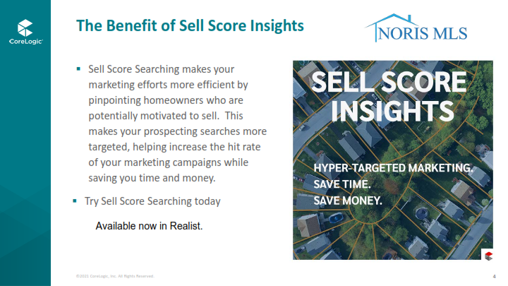 Learn more about Sell Score Insights in Realist