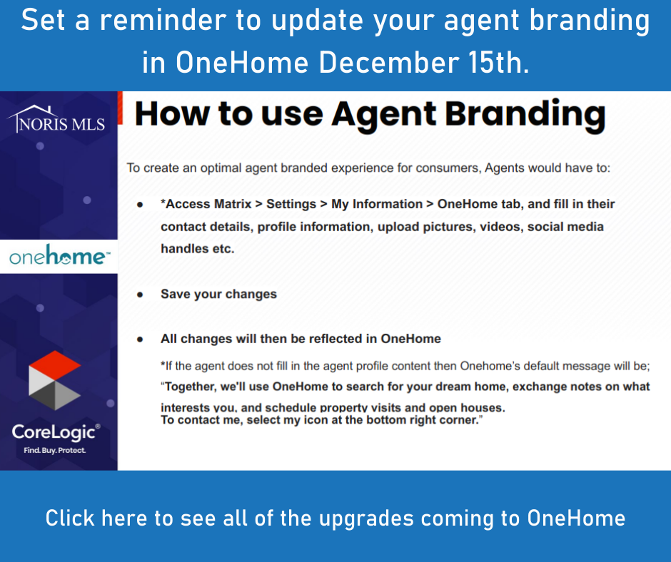Set up a Reminder to Update your Agent Braning on December 15 & View all the Upgrades here