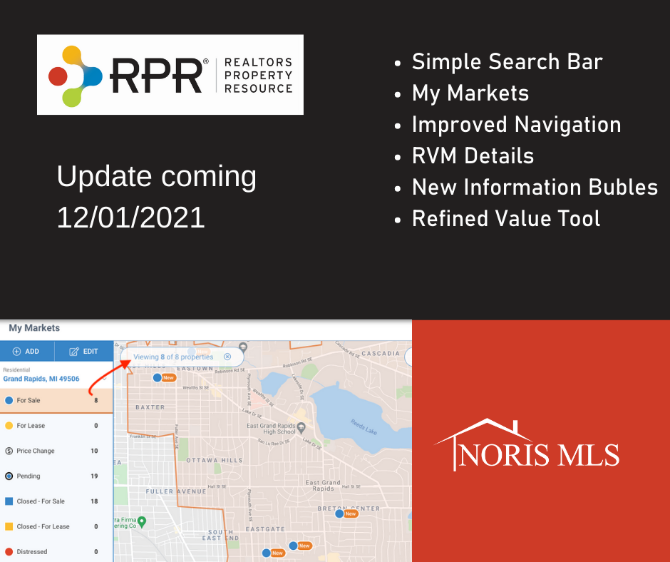 RPR updates coming 12/1/2021