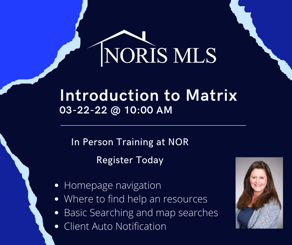 Register for Introduction to Matrix 3/22/22 at NOR at 10:am