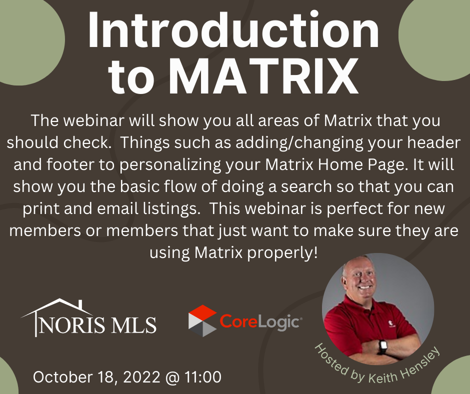 Register for Introduction to Matrix 10/18/2022 at 11am