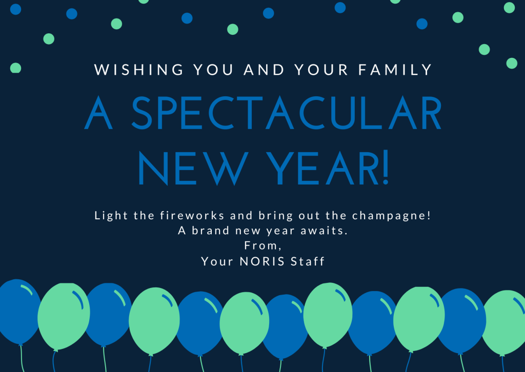 The NORIS Staff wishes you and your family a spectacular new year.