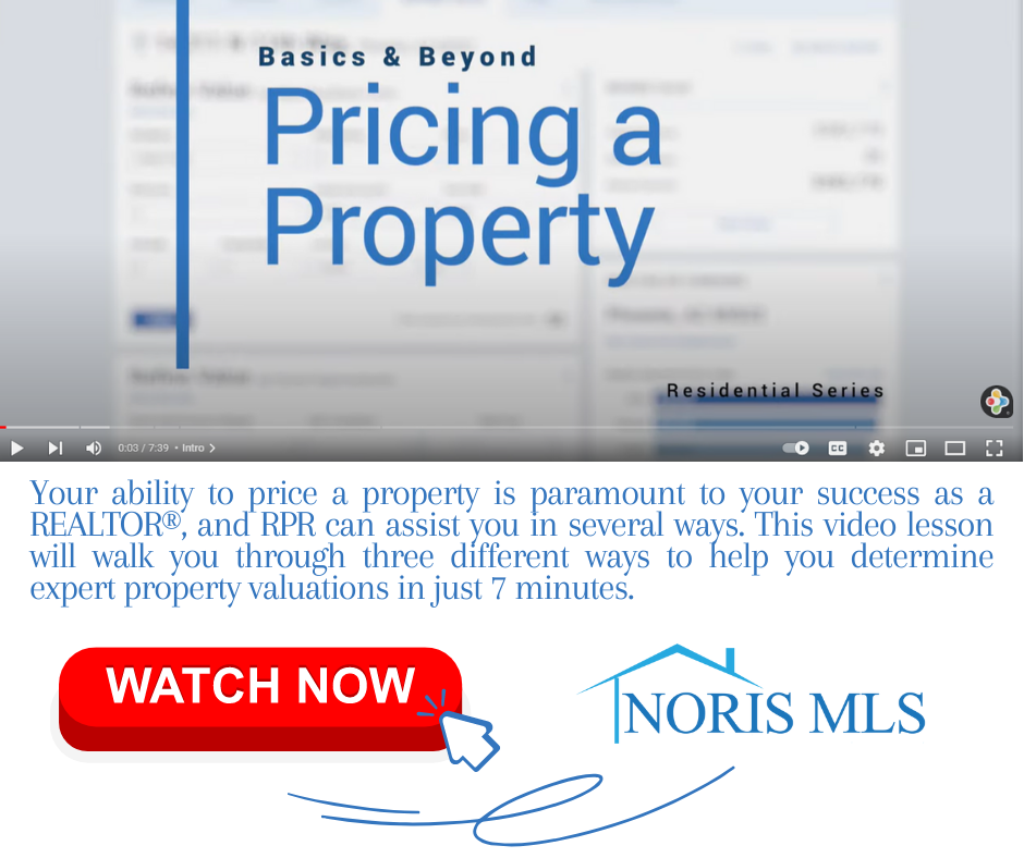 Your ability to price a property is paramount to your success as a REALTOR, and RPR can assist you in several ways. This video lesson will walk you through three different ways to help you determine expert property valuations in just 7 minutes.