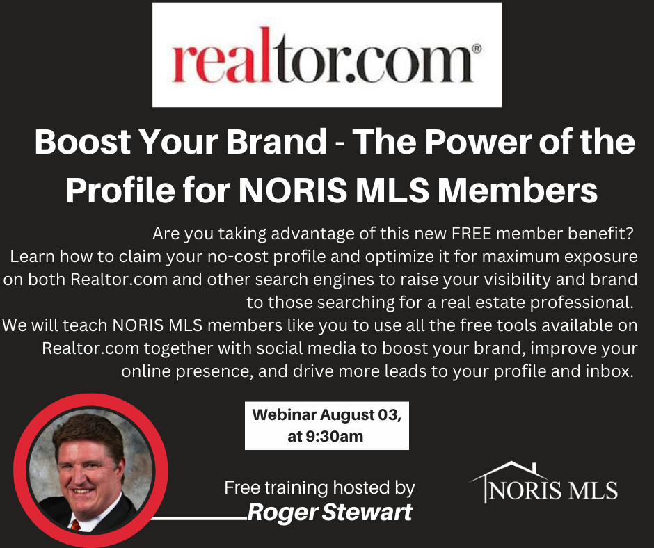Realtor.com Boost Your Brand Webinar August 3 at 9:30 a.m.